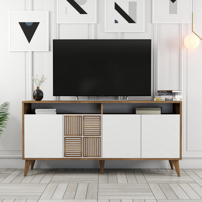 Hanah Home Milan 160 Nogal y Blanco Hanah Home Milan 160 Nogal y Blanco